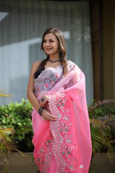 Sanyogita By Shree Trends Designer Organza Saree Collection